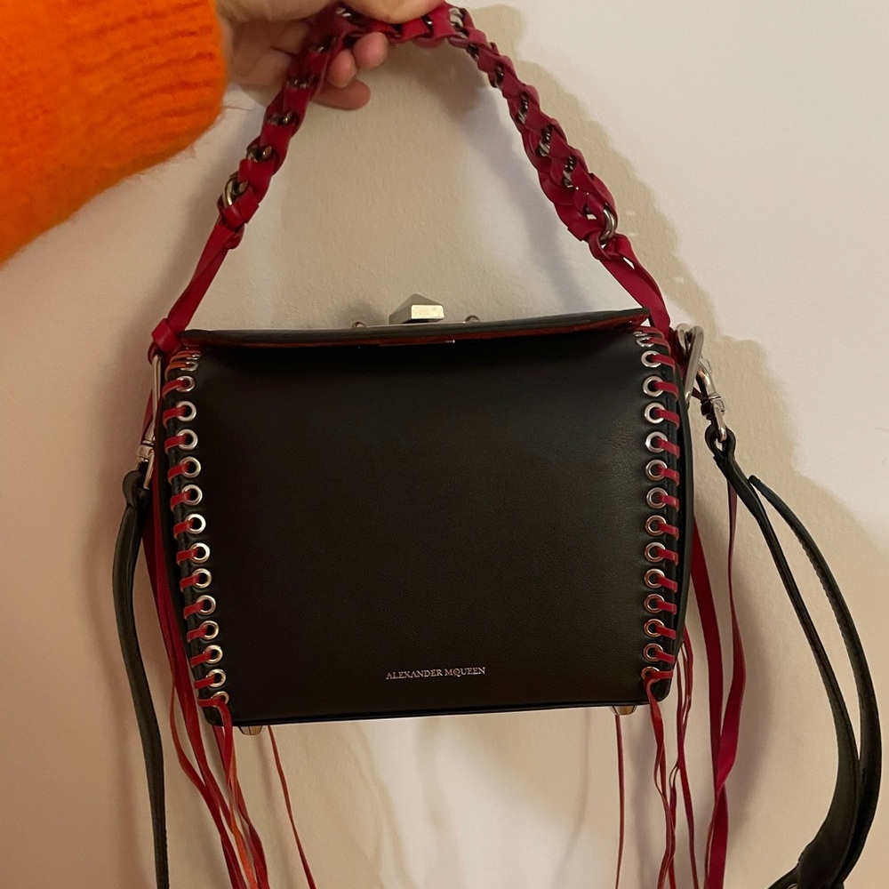 Like new Alexander McQueen runway box bag